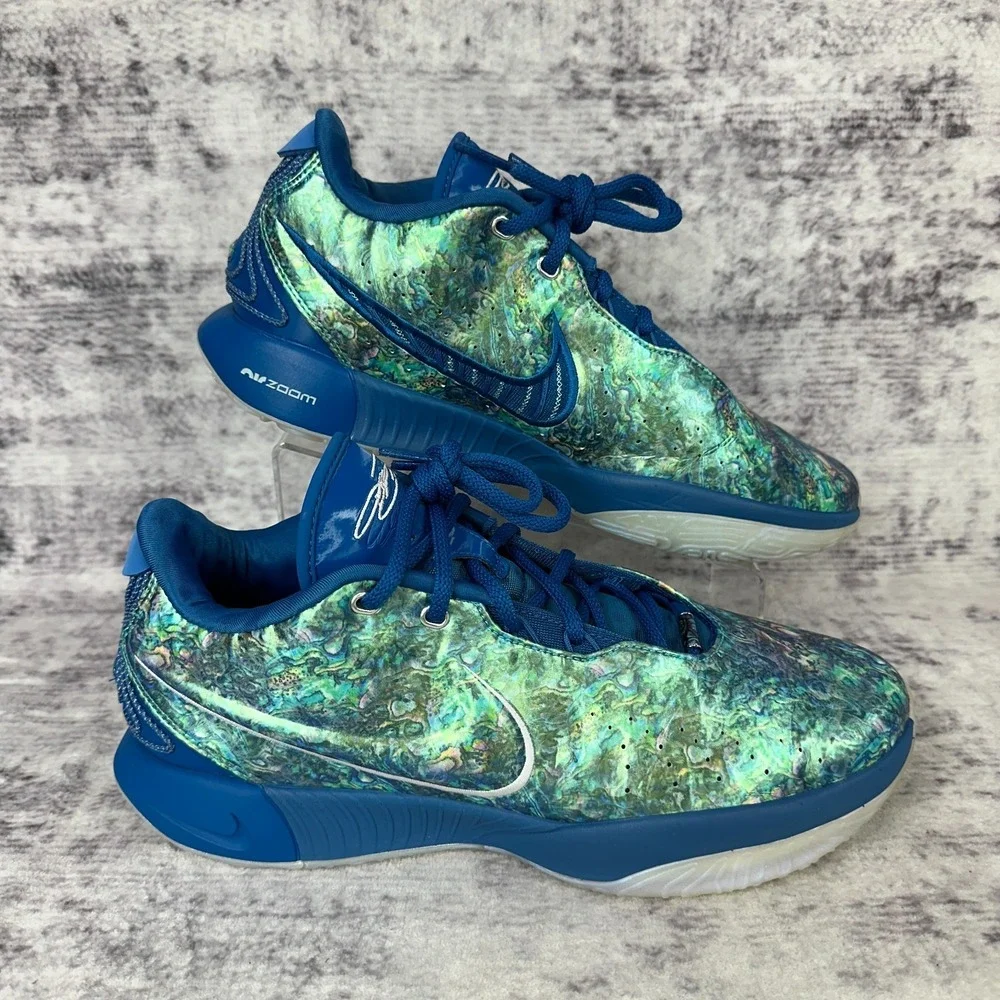 Nike LeBron 21 Abalone FN0708-400 Men's Basketball Shoe Size‎ 12 Blue